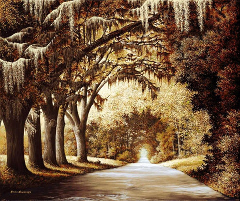 Down The Autumn Rabbit Hole Black Ornate Wood Framed Art Print with Double Matting by Nawrocke, Bruce