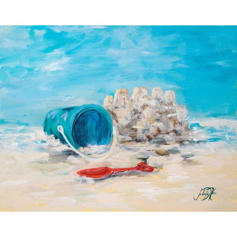 Sandcastles II Gold Ornate Wood Framed Art Print with Double Matting by DeRice, Julie