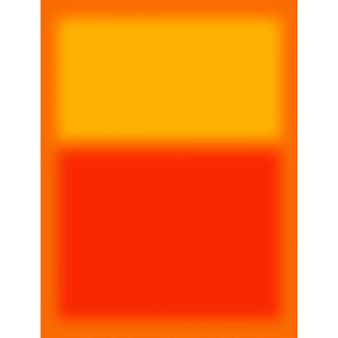 Orange and Red Black Modern Wood Framed Art Print by Lake, Shelley