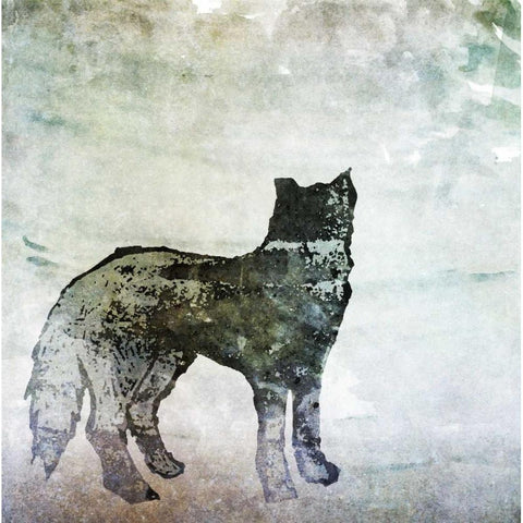 Wildlife on Site II Black Modern Wood Framed Art Print by Biscardi, Nicholas