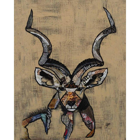 Serengeti Wildlife I Black Modern Wood Framed Art Print with Double Matting by Ritter, Gina