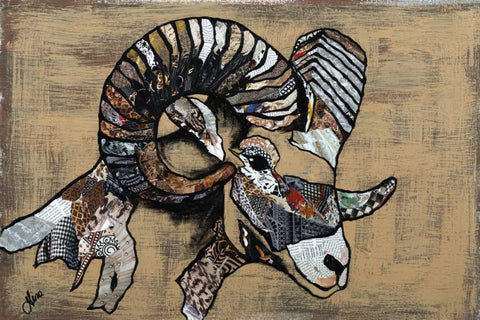 Serengeti Wildlife III White Modern Wood Framed Art Print with Double Matting by Ritter, Gina