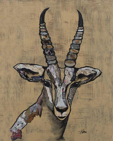 Serengeti Wildlife II Black Ornate Wood Framed Art Print with Double Matting by Ritter, Gina