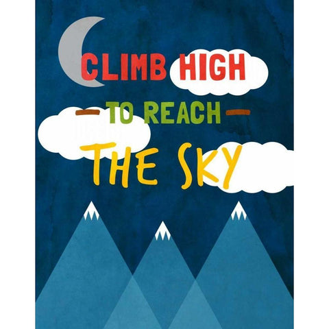 Sky and Trails II White Modern Wood Framed Art Print by SD Graphics Studio