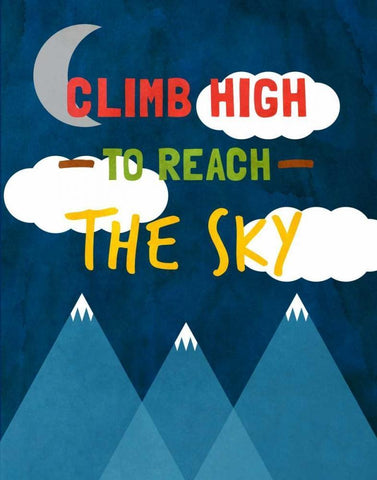 Sky and Trails II White Modern Wood Framed Art Print with Double Matting by SD Graphics Studio