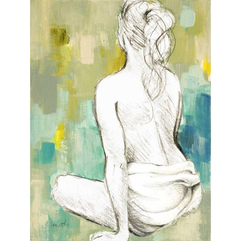 Modern Woman II White Modern Wood Framed Art Print by Loreth, Lanie