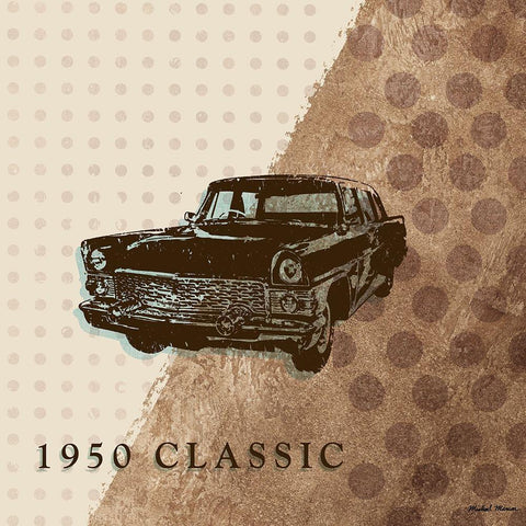 Classy Ride III Black Ornate Wood Framed Art Print with Double Matting by Marcon, Michael