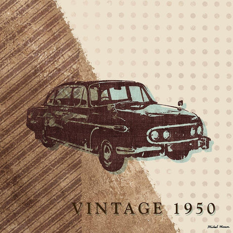 Classy Ride IV Black Ornate Wood Framed Art Print with Double Matting by Marcon, Michael