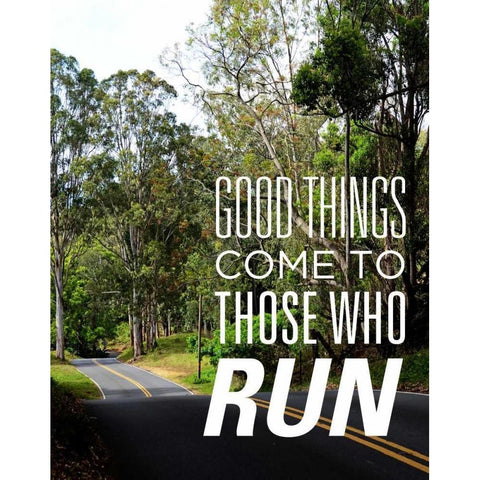 Those who Run Black Modern Wood Framed Art Print by Nawrocke, Bruce