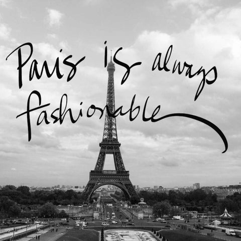 Fashionable Paris White Modern Wood Framed Art Print by Navas, Emily