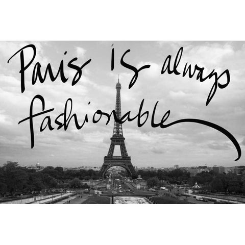 Fashionable Paris White Modern Wood Framed Art Print by Navas, Emily