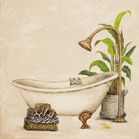 Le Tub II White Modern Wood Framed Art Print by Pinto, Patricia