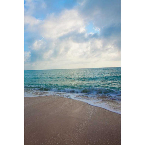 Cool Beach II Black Modern Wood Framed Art Print with Double Matting by Bryant, Susan