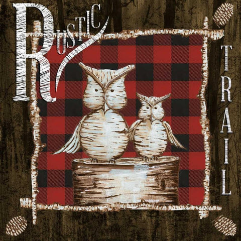 Rustic Birch Trail III Black Ornate Wood Framed Art Print with Double Matting by Ritter, Gina