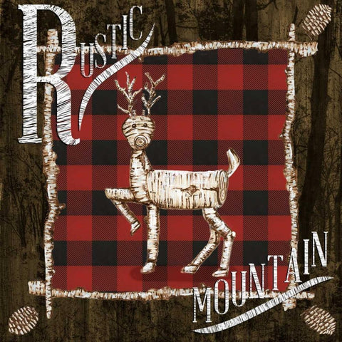 Rustic Birch Trail II Black Modern Wood Framed Art Print by Ritter, Gina