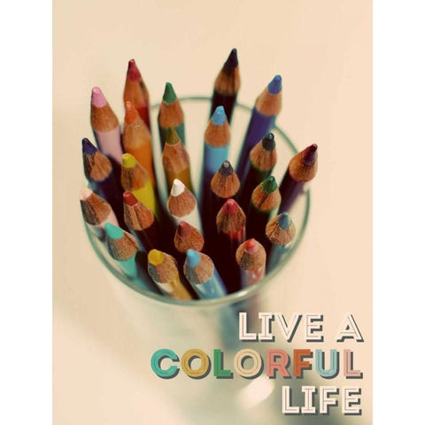 Colorful Life Gold Ornate Wood Framed Art Print with Double Matting by Peck, Gail