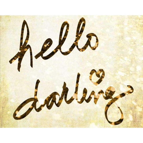 Darling Bella I Gold Ornate Wood Framed Art Print with Double Matting by SD Graphics Studio