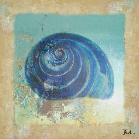 Fusion of the Sea II Gold Ornate Wood Framed Art Print with Double Matting by Pinto, Patricia