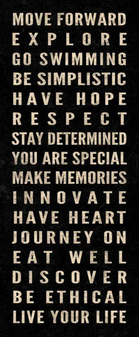 Motivational Type II White Modern Wood Framed Art Print with Double Matting by SD Graphics Studio