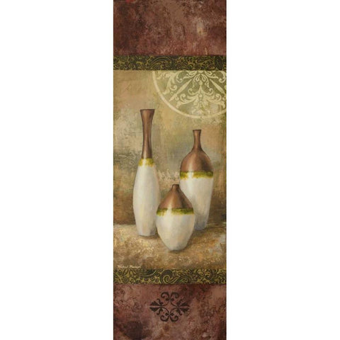 Ivory Vessel II White Modern Wood Framed Art Print by Marcon, Michael