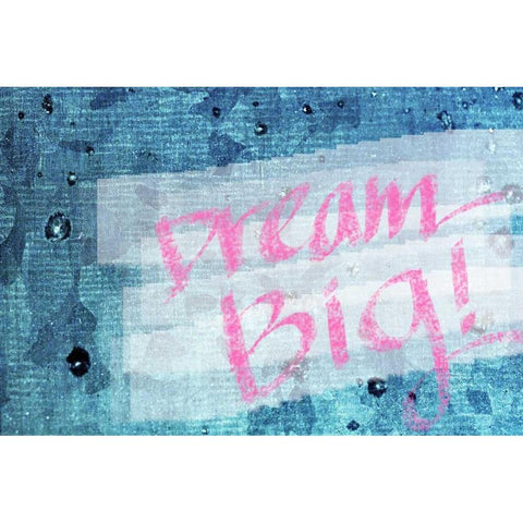 Dream Big Gold Ornate Wood Framed Art Print with Double Matting by Bryant, Susan
