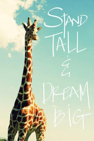 Stand Tall White Modern Wood Framed Art Print with Double Matting by Bryant, Susan