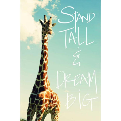 Stand Tall White Modern Wood Framed Art Print by Bryant, Susan