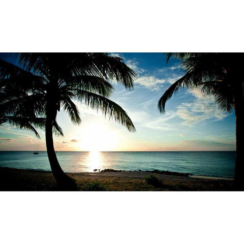 Sun Downer Black Modern Wood Framed Art Print by Bryant, Susan