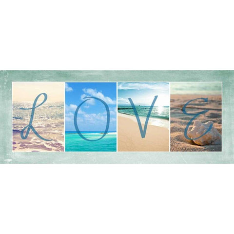 Sea Love Black Modern Wood Framed Art Print by Bryant, Susan