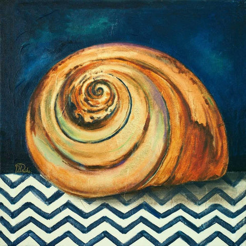 Elegance of the Sea II Black Modern Wood Framed Art Print by Pinto, Patricia