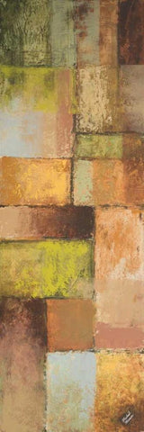 Autumn Mixtures I White Modern Wood Framed Art Print with Double Matting by Marcon, Michael