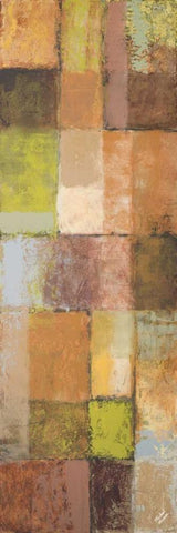 Autumn Mixtures II White Modern Wood Framed Art Print with Double Matting by Marcon, Michael