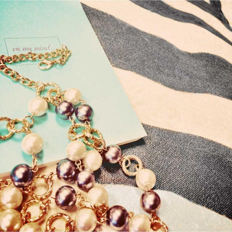 On my Mind Black Modern Wood Framed Art Print by Acosta