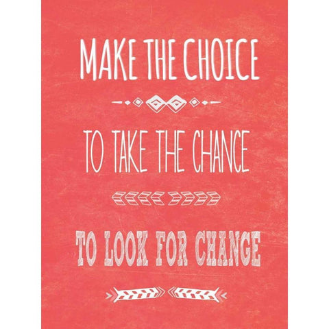 Make the Choice Black Modern Wood Framed Art Print with Double Matting by SD Graphics Studio