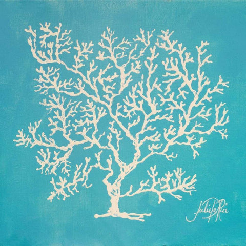 White Coral II Black Modern Wood Framed Art Print with Double Matting by DeRice, Julie