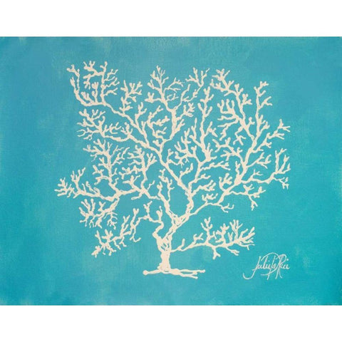 White Coral II Gold Ornate Wood Framed Art Print with Double Matting by DeRice, Julie