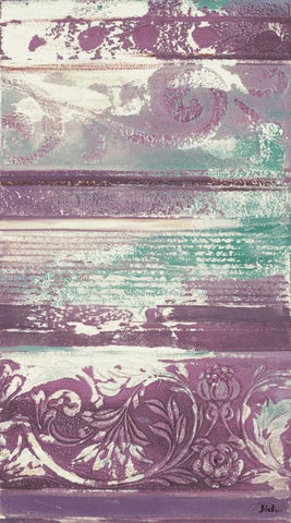 Radiant Sophistication II White Modern Wood Framed Art Print with Double Matting by Pinto, Patricia