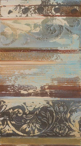 Antique Sophistication II White Modern Wood Framed Art Print with Double Matting by Pinto, Patricia