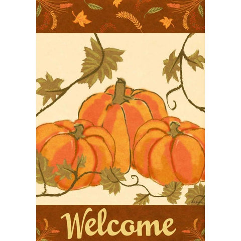 Harvest Pumpkin White Modern Wood Framed Art Print by Biscardi, Nicholas