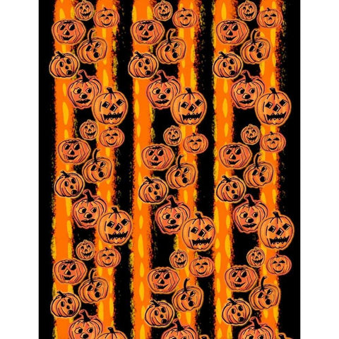 Pumpkin Patch Pals II Gold Ornate Wood Framed Art Print with Double Matting by Biscardi, Nicholas