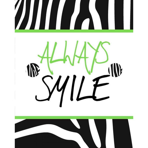 Green Zebra Sayings I Gold Ornate Wood Framed Art Print with Double Matting by SD Graphics Studio