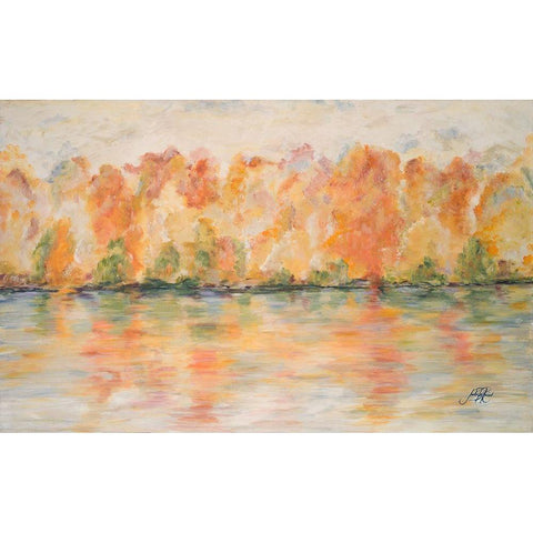 Reflections of Nature White Modern Wood Framed Art Print by DeRice, Julie