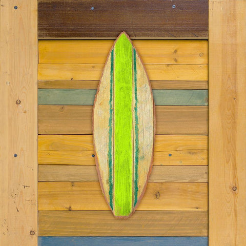 Havana Surfboard II Black Modern Wood Framed Art Print with Double Matting by Medley, Elizabeth