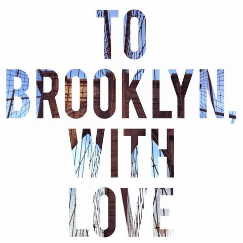 To Brooklyn with Love Black Ornate Wood Framed Art Print with Double Matting by Acosta