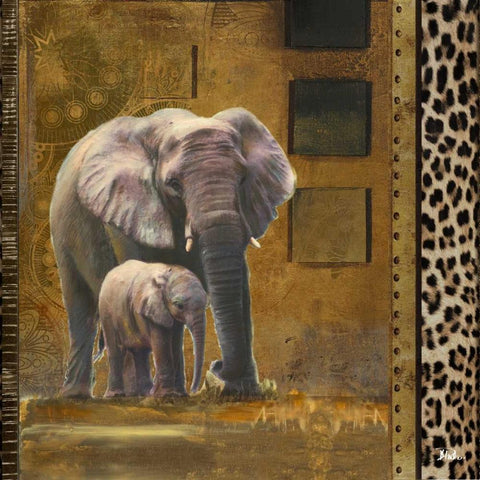 Journey II Gold Ornate Wood Framed Art Print with Double Matting by Pinto, Patricia