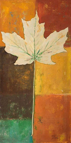 Fall In Love II White Modern Wood Framed Art Print with Double Matting by Pinto, Patricia