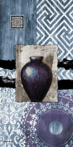 Fall Decorative White Modern Wood Framed Art Print with Double Matting by Marcon, Michael