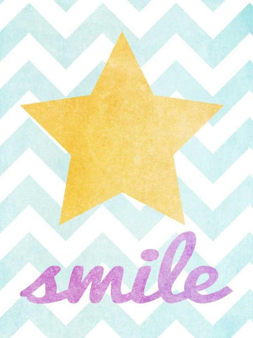 Stars and Hearts I White Modern Wood Framed Art Print with Double Matting by Studio, Sd Graphics