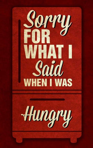Sorry For What I Said I Black Ornate Wood Framed Art Print with Double Matting by Studio, Sd Graphics