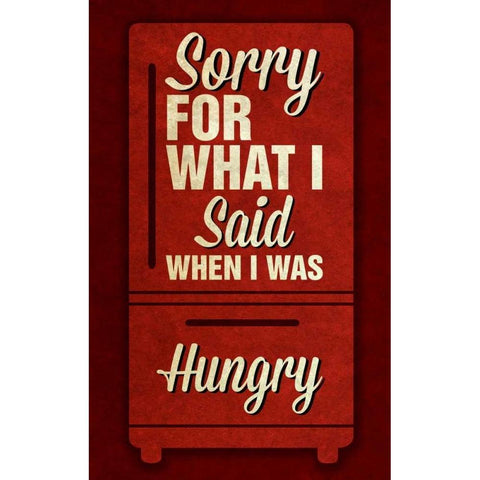 Sorry For What I Said I Black Modern Wood Framed Art Print by Studio, Sd Graphics